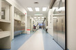 Empty hospital corridor