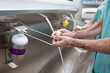 Doctors washing hands