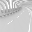 White Futuristic Tunnel