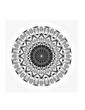 Round ornamental lace vector