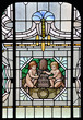 Jugendstil Glasfenster Sparkasse