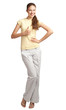 Young woman showing thumbs up Young woman showing thumbs up