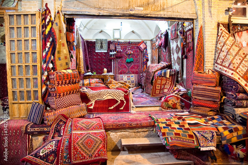 Photo: Shop of Persian carpets and rugs, Shiraz, Iran Shop of Persian carpets and rugs, Shiraz, Iran