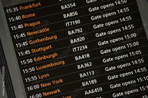 Photo: Flugzeiten Flugzeiten