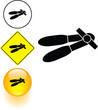can opener symbol sign and button can opener symbol sign and button