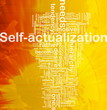 Self-actualization background concept