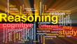 Cognitive reasoning background concept glowing