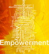 Empowerment background concept