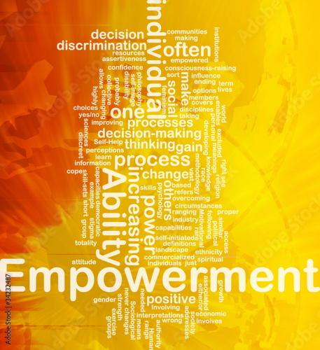 Illustration: Empowerment background concept Empowerment background concept