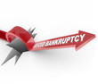 Avoid Bankruptcy - Financial Recovery Arrow Jumps Over Hole Avoid Bankruptcy - Financial Recovery Arrow Jumps Over Hole