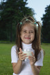 girl with milk