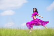 jumping woman