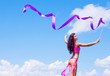 woman with a ribbon