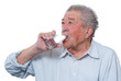 Foto: Senior trinkt Wasser Senior trinkt Wasser
