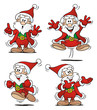Little Santa Cartoon Set