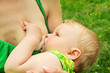 Mother feeding her baby