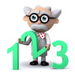 3d Mad Scientist has a number 2