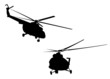 Helicopter silhouette