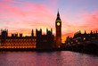 London. Big Ben clock tower.