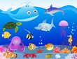 Sea life cartoon