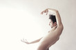 naked man dancing on white background naked man dancing on white background