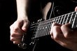 Electric guitar being played
