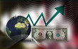 Dollar and graph