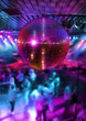 Dancing under disco mirror ball Dancing under disco mirror ball
