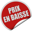 Sticker rot rund curl unten PRIX EN BAISSE