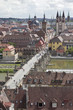 würzburg mit blick auf die alte mainbrücke und st kilian