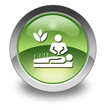 Green Glossy Pictogram "Alternative Medicine"