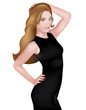 ragazza busto intero ragazza busto intero