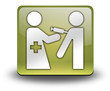 Yellow 3D Effect Icon "Immunizations"