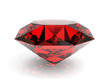 Illustration: Isolated red ruby Isolated red ruby