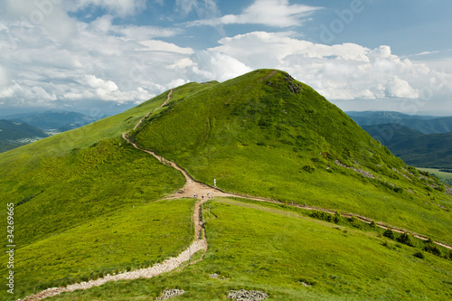 Photo: Skrzyżowanie szlaków pod Tarnicą - Bieszczady Skrzyżowanie szlaków pod Tarnicą - Bieszczady