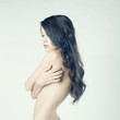 Beautiful nude woman with long hair Beautiful nude woman with long hair