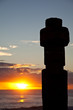 Foto: Easter Island Statue in the sunset Easter Island Statue in the sunset
