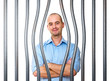 confident man try to escape