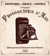 publicité ancienne d'un photographe
