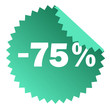 Minus 75 %