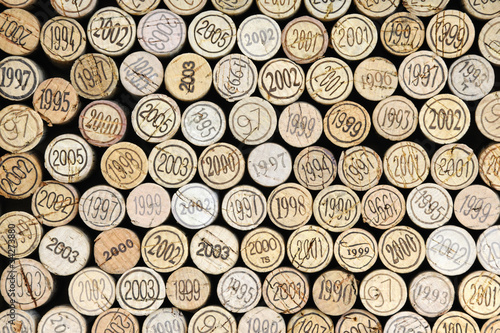 Foto: Background of wine corks Background of wine corks