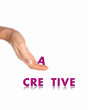Arm that holds a single letter