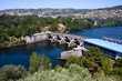 Miño river reservoir in Orense, Galicia, Spain Miño river reservoir in Orense, Galicia, Spain