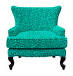 green sofa isolated