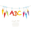 First Day Of School ABC & Coloured Cones