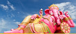 Pink ganecha statue Pink ganecha statue