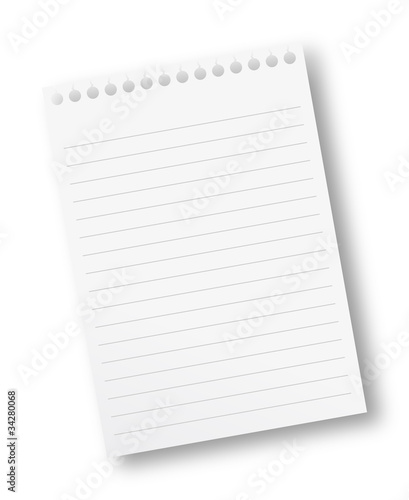 Illustration: Notebook paper Notebook paper