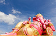 Pink ganecha statue in relaxing
