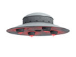 Illustration: red glowing ufo red glowing ufo