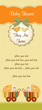 baby shower twins card